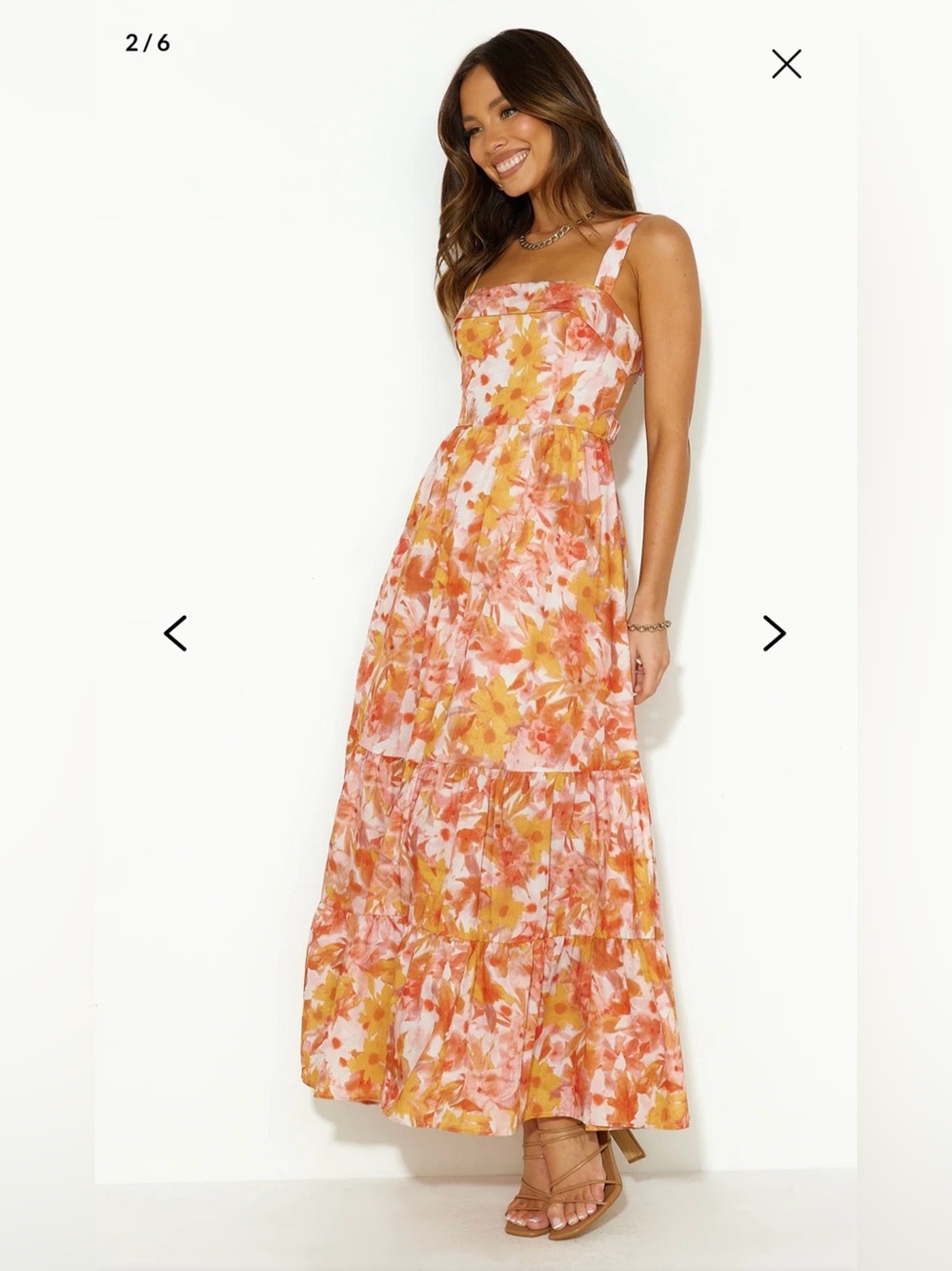 Hello Molly Indi Luxe heated sun maxi dress size small - Picture 2 of 16